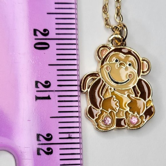 Monkey Pendant Necklace in Monkey Keepsake Box - Picture 8 of 8